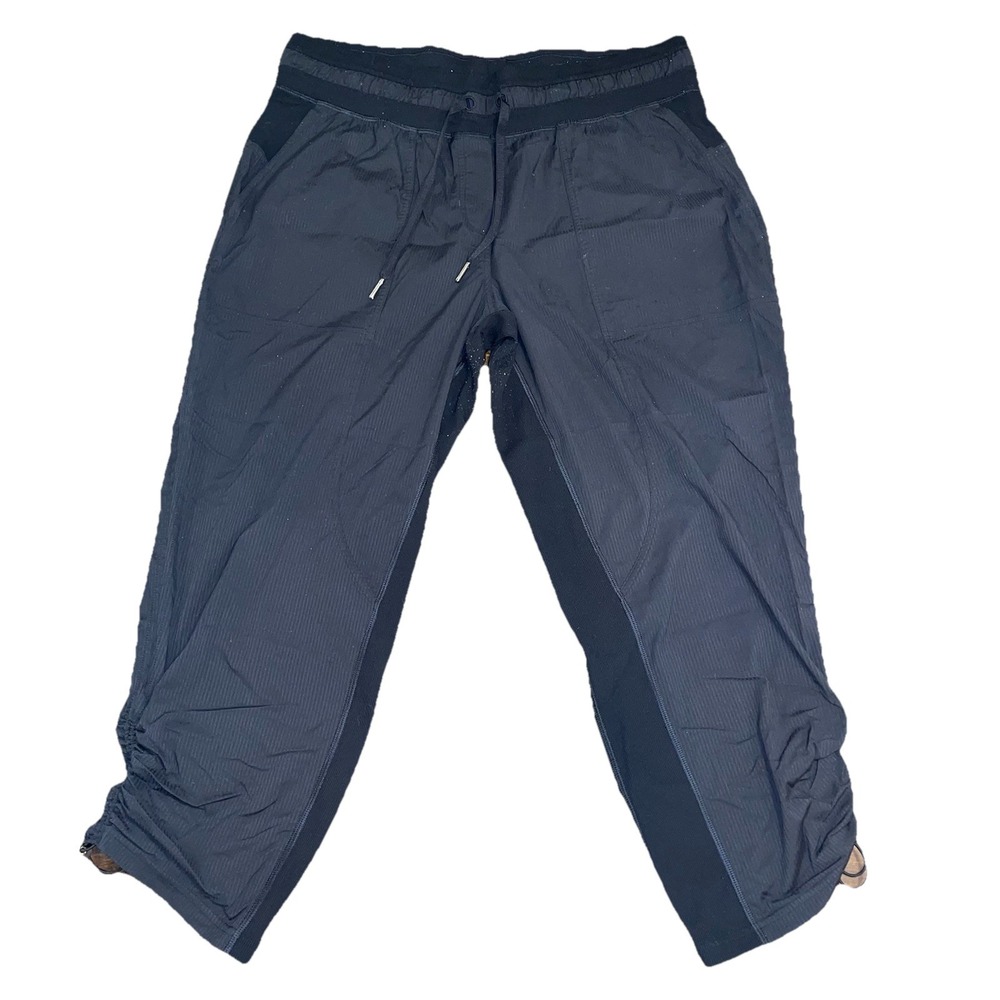 Lululemon Dance Studio Mid-Rise Cropped Pant 12 Black Athleisure Utility Sporty